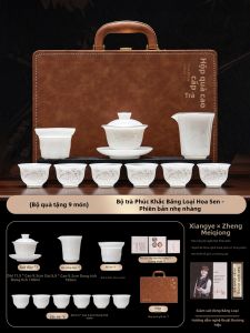 XIANGYE | Bộ Trà Cao Cấp Elegante Sứ Như Ngọc Đẹp Mắt