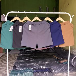 CELANA HOTPANTS WANITA REMAJA DEWASA BAHAN WAFLE CREPE SKINS ELASTIS MELAR NYAMAN DIPAKAI