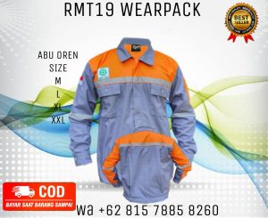 Wearpack safety K3 Lengan panjang baju Bengkel proyek pertambangan kantor
