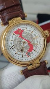 [ KING TOP ] Đồng hồ Nga Poljot phiên bản kỷ niệm 1945 mặt trắng dây da nâu + Bảo hành 12 tháng