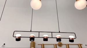 Lampu Gantung Ruang Makan Minimalis Nordic Gaya 5 kepala Memutar Heads Lampu Gantung LED Modern Dekoratif Untuk Restoran/Cafe Bar/kedai /dapur YUR