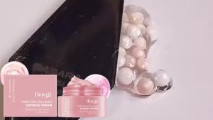 EELHOE | Korean PDRN Pink Collagen Capsule Cream Anti-Wrinkle Hydrating Moisturizer Cream Firming Brightening Skin Face Care Capsules