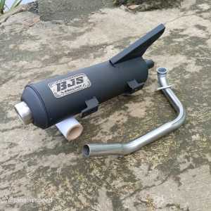 Bjs knalpot standar racing copy cms Vario Beat PCX Aerox Nmax Mio Scoopy X-Ride Spacy suara ngebas nggerung