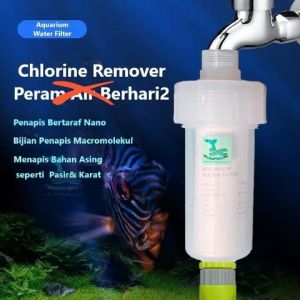 Original HappyFishLife Anti Chlorine Aquarium water change filter chlorine remover filter water filter dirt bacteria filter safe for fish