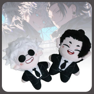 10cm Jujutsu Kaisen Plush Toys High Quality Figure Gojo Satoru Toy Cartoon Game Anime Cosplay Toys Body Squeaking Plush Pendants