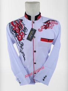 Jasko putih lis kuning tali /jasko pria/jasko bordir/jasko moderen/jas koko /blazer