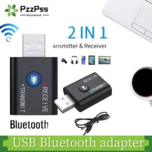 USB Bluetooth Adapter 5.0 For Wireless Speaker Audio Mouse Bluetooth Dongle USB Adapter 2 in 1 Bluetooth Receiver Transmitter