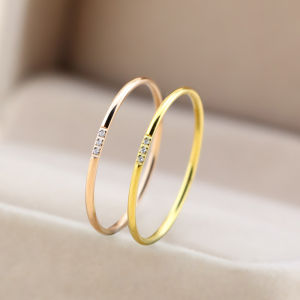 Trendy Minimalist Durable Diamond Ring
