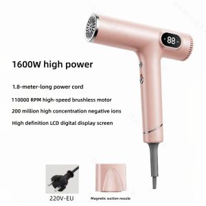 XMSJ | Máy Sấy Tóc Tốc Độ Cao Siêu Êm 110.000 Vòng/phút Với Bộ Phận Tập Trung Gió Công Nghệ Ion Âm Nhiệt Độ Không Đổi 1600W Cho Việc Tạo Kiểu Hiệu Quả