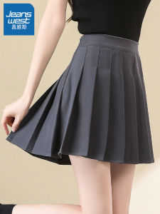 True Weave Mini Skirt High Waist A-Line Thin Summer New Arrival for Short Women Polyester Fabric Pure Color Short Skirt