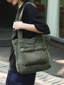 Túi Đeo Vai Vải Canvas Nhỏ Phong Cách Retro Thường Ngày Cho Nam Và Nữ Đi Làm Đi Chơi Túi Đeo Chéo Mềm Có Khóa Kéo