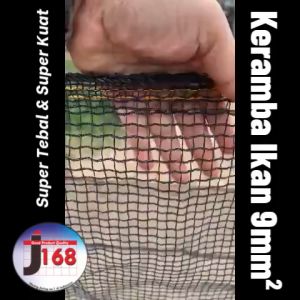 Keramba Ikan Super Tebal & Super Kuat: Lubang Anyaman 9mm² Siap Pakai Ukuran 6x2x1