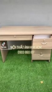 Bàn làm việc tại nhà có khóa 3 hộc lắp ráp nguyên khối giao hàng tận nơi hcm bình dương đồng nai y ảnh