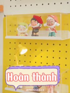 Kệ mica trong suốt pegboard | Kệ để mô hình popmart bearbrick figure mini | Khay decor trưng bày chống bụi Dola Home