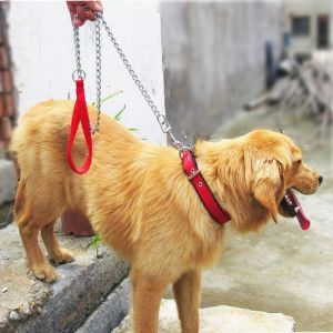 Stainless Steel Dog Chain & Collars dog leash big dog chain dog collar adjustable durable 1.2M1.7Ms