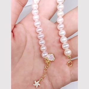 China Shipping [2025] New Style One Beizi Pearl Bracelet for Women S925 Sterling Silver Shell Bracelet Freshwater Pearl Bracelet Valentines Day Gift for Girlfriend 1206—— Confidential Delivery