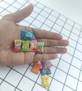 Resin Miniature Refrigerator Sticker Magnets Home Decor Snack Bag Magnets Decor Magnets