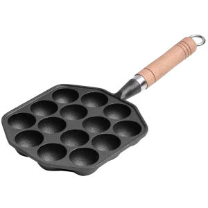 【HOSPORT】14 Holes Takoyaki Grill Pan Plate Non Stick Takoyaki Maker Octopus Baking Machine Cooking Grill Baking Pan Kitchen Tools
