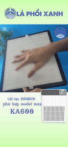Màng lọc không khí tương thích UVGreen KA600 FT - Màng lọc Hepa - Tấm lọc không khí Cho UVGreen KA600 FT