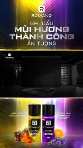 [HOT] Combo Xịt Khử Mùi Nam Romano Urbane Spirit/Grandiose 196ml – Hương Nước Hoa