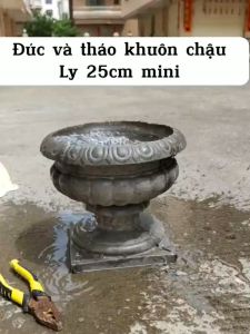 Khuôn ly 25 ( rộng 25 cao 25) khuôn đúc chậu cảnh nhựa ABS