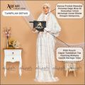 ALIFAH Mukena Terusan Dewasa Bahan Sutra Paris Prada premium Renda Mewah Jumbo Terbaru Full Bordir. 