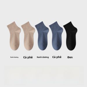 MiiOW | Tất cotton nam dài đến bắp chân chống mùi thấm mồ hôi kháng khuẩn màu đen thể thao mới MiiOW Cat Person Tất cotton nguyên chất