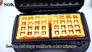 SOKANY 8 in 1 Electric Waffle Maker Pan Nonstick Donut Maker Mini waffle and Sandwich Maker