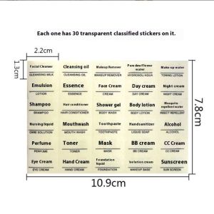 Paulweekend mỹ phẩm đi du lịch túi nhiều ngăn đa năng cho đồ dùng cá nhân và trang điểm với nhãn không thấm nước