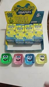 【NeeDoh Nice Cube SpongeBob SquarePants】 Needoh Original Schylling NeeDoh Nice Cube Sensory Fidget Toy Neehdoh Ice Cube Squishy Toy Needoh Real Sensory Squeeze Toy with Super Solid Squish Stress Relief Anxiety Sensory Tool nee doh nice cube