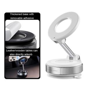 OUHOE | [NM]Folding Strong Magnet Magnetic Phone Holder 360° Rotation Desk Car Vacuum Suction Windshield Dashboard Mobile Holder[NM]
