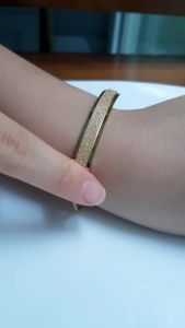 Gelang Wanita Titanium Serut Italy Pasir Peneng Fashionable Keren Untuk Anda yang berjiwa muda Awet Anti Karat Perhiasan Fashion Import gs007