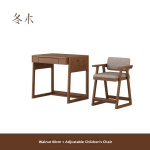 DONGMU | Adjustable Height Desk and Bookshelf Combo