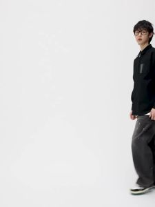dangerouspeople | Leather Pocket Twill Shirt Jacket