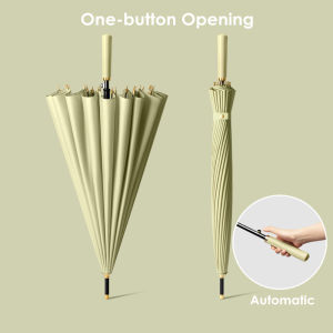 16 Bone umbrella golf straight long handle umbrella large windproof rainstorm business umbrella