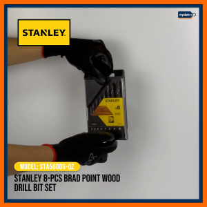 Stanley 8-pcs Brad Point Wood Drill Bit Set Model STA56006-QZ