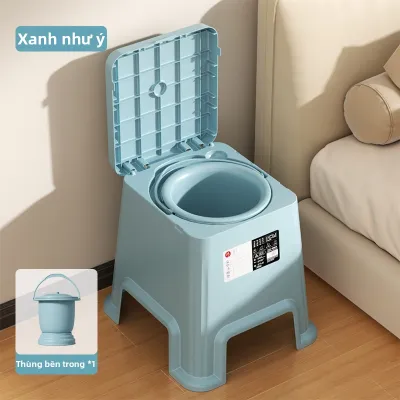 Ghế Toilet Di Động Chống Hôi cho Người Cao Tuổi
