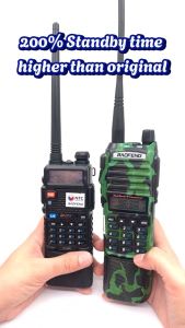 Baofeng UV82 Walkie Talkies Set Of 2 Dual Band Two Way Radio Type-C Charging Extend Battery 10KM Long Range Base COD