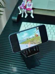OATSBASF Foldable Metal Phone Stand With Card Storage