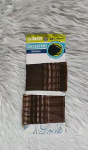 Conair Secure Hold XL Bobby Pins 48pcs Brown Hair Pins All Day Hold Rust Resistant Styling Pins