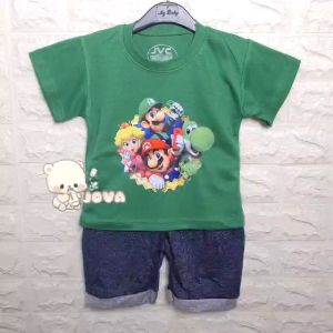 JOVA BAJU BAYI LAKI LAKI SETELAN ANAK COWO LUCU STELAN COWOK 6 BULAN- 3 TAHUN  KEREN TRENDY KEKINIAN KARAKTER M4R10