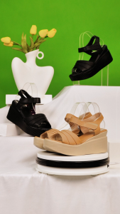 HCM- Sandal Đế Xuồng Hạnh Dung Quai Đắp Chéo HD041035AD