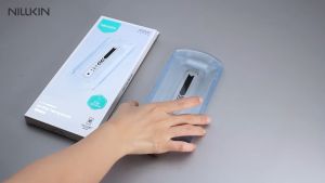 Kính Cường Lực Không Viền Nillkin H+ Pro Vân Tay Siêu Âm Cảm Ứng Nhạy Kèm Khung Trợ Dán Lấy Bụi Samsung S25 Ultra / Plus