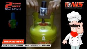 PAKET HEMAT NIS REGULATOR GAS 2 PENGUNCI TEKANAN TINGGI + SELANG GAS LAPIS BAJA