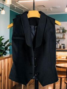 Áo Vest Nữ Mùa Thu Phong Cách Mới Cổ Điển Ngắn Không Tay Màu Đen Đa Năng Chất Liệu Polyester Áo Vest Công Sở Thường Ngày