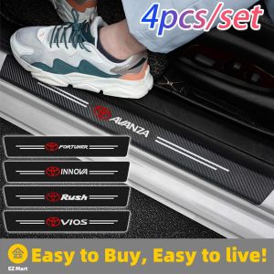 Fast Shipping Car Door Sill Stickers: Protect Your Vehicle with 4PCS/Set Threshold Protectors