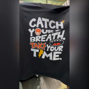 Molisa เสื้อยืด oversize สกรีนลายหน้า-หลัง เสื้อยืดผ้าฟอก ดีไซน์เท่ เสื้อยืดผู้ชาย เสื้อยืดเกาหลี 68247#