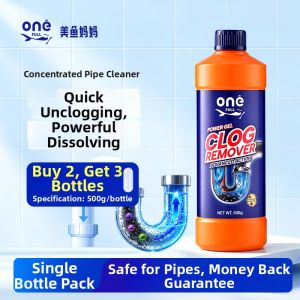 ONEFULL | Powerful Drain Cleaner Solvent for Kitchen Grease and Toilet Blockages