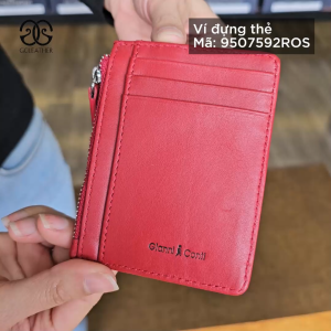 Ví đựng thẻ nữ Gianni Conti Italy 9507592ROS - Màu đỏ