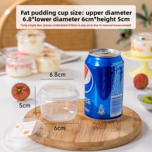 MEIDI | Transparent Commercial Dessert Cup With Lid Disposable